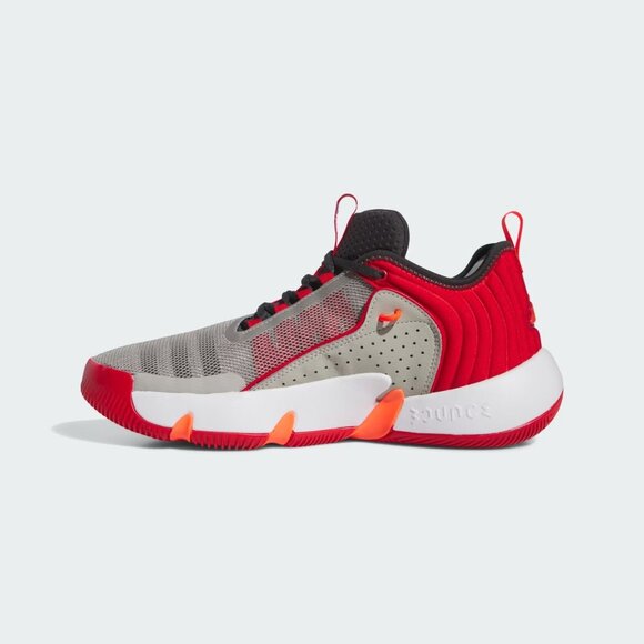 Adidas Trae Unlimited – Unisex Basketball Shoes Metal Grey Red IF5611 NEW - Picture 2 of 9